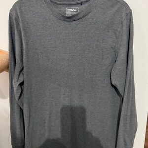 Eddie Bauer Men's Charcoal Long Sleeve Tee